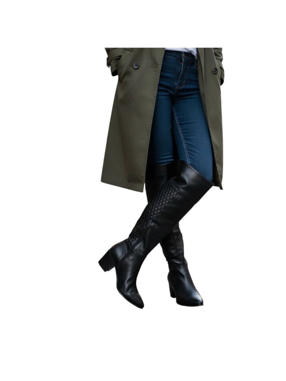 Cole Haan Knee High Everly Boots Black Size 6.5 Preppy Old Money Equestrian Cute